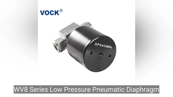 Afklok 3500psgig High Purity Gas Special Gas Pneumatic Diaphragm Valve