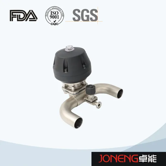 SS316L Stainless Steel Pharmaceutical Sanitary Pneumatic Diaphragm Membrane Valve with Regulator 