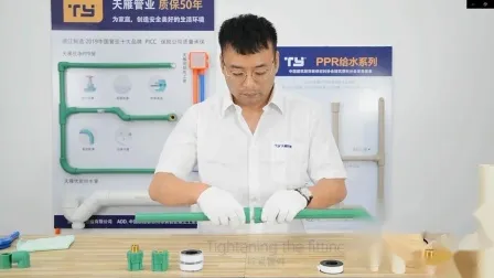 Ifan Pn25 1/2/3/4 Inch 20mm 25mm 32mm Plumbing Plastic Green White Water Pprc PPR Pipe Fittings for Hot and Cold Water Supply