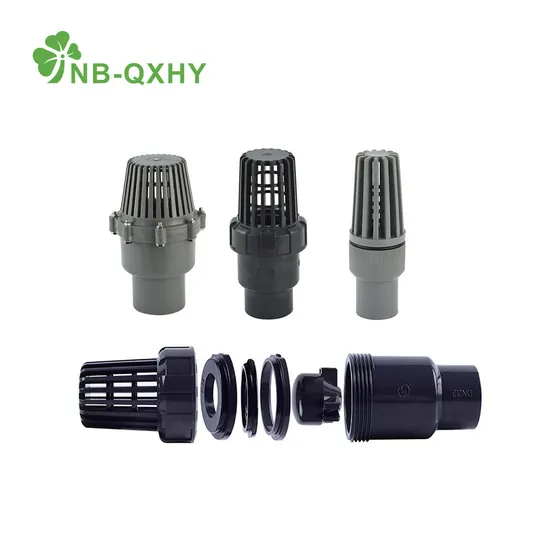 Manufacturer DIN ANSI Standard Plastic PVC Control Foot Valve CPVC UPVC PVDF Water DN40