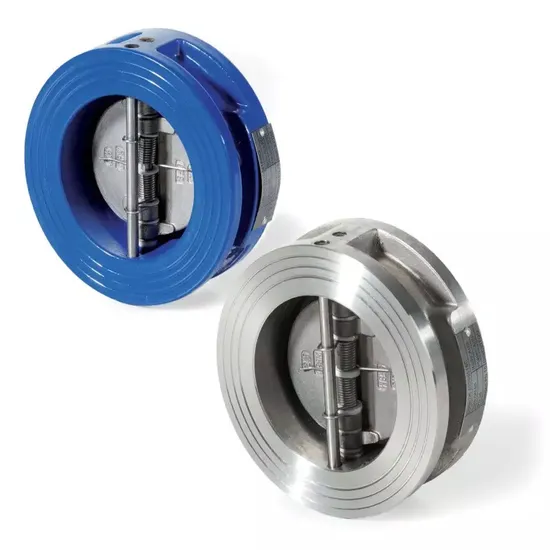DN100 ASTM A216 WCB 150# PN 16 Dual Plate Check Valve C95400 Disc 